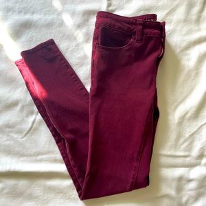 American Eagle Ox-Blood Jeggings